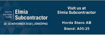 Elmia Subcontractor 2019